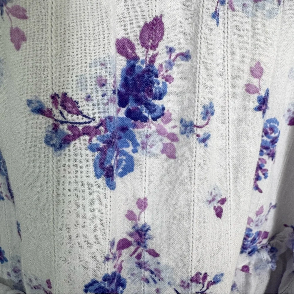 LOVE SHACK FANCY X Target Cotton Ruffled Floral Mini Dress Size M - Picture 4 of 11